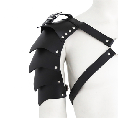 Derniers modèles cool BDSM Fédétique Fédétique Homme Épaule Faux cuir Homosexuel Noir Harnais de poitrine