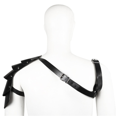 Harnais de cosplay en cuir en PU pour hommes, ceinture d'épaule de guerrier viking, costume de cosplay de chevalier, accessoires de la Renaissance, gothique