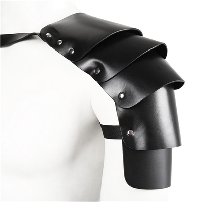 Harnais de cosplay en cuir en PU pour hommes, ceinture d'épaule de guerrier viking, costume de cosplay de chevalier, accessoires de la Renaissance, gothique