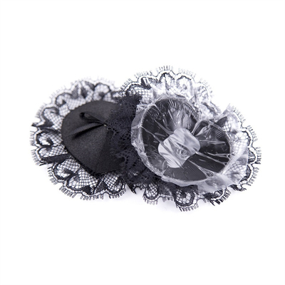 Couverture de mamelons sexy en PU noir