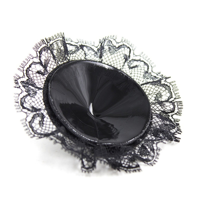 Couverture de mamelons sexy en PU noir