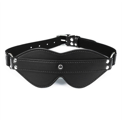 BDSM Masque pour les yeux Bondage PU cuir SM Jeu de jeu sexy bandeau pour les hommes