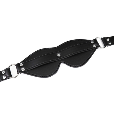 BDSM Masque pour les yeux Bondage PU cuir SM Jeu de jeu sexy bandeau pour les hommes