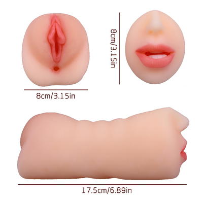 Produits pour adultes Homme Double trou Bouche Langue Dents Yin Sexe Double tête Machine à sexe oral Machine à masturber une tasse d'avion