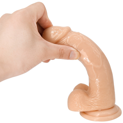 Dildos réalistes ressemblent à une peau claire Dildos avec une tasse d'aspiration pour le jeu mains libres Matériel sécurisé pour le corps et jouets sexuels pour adultes