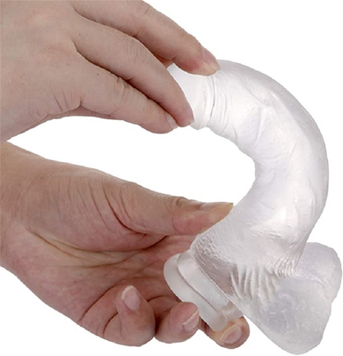 Dildos réalistes ressemblent à une peau claire Dildos avec une tasse d'aspiration pour le jeu mains libres Matériel sécurisé pour le corps et jouets sexuels pour adultes