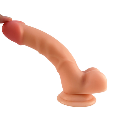 Le meilleur logiciel de qualité à l'extérieur dur à l'intérieur pénis de silicone artificiel sexe adulte énorme gode