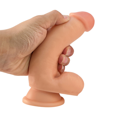 17cm Dildo Jouet sexuel doux en PVC Dildo clair avec une forte tasse d'aspiration pour les femmes Hommes Gay Jeux sexuels pour adultes