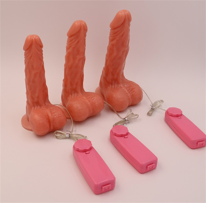 Dildos réalistes en matériau sécurisé, gros pénis réaliste, gros pénis avec une forte coupe d'aspiration, vibrateur avec chauffage.