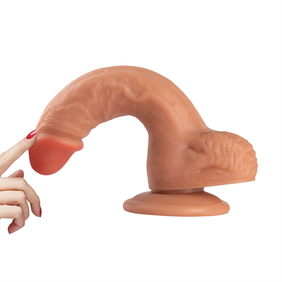 Dildos réalistes, body-safe, stimulateur de point G. Dildos avec une forte coupe d'aspiration pour les mains, jeux sexuels gratuits pour adultes.
