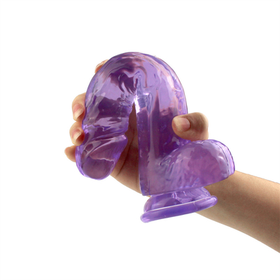 Bâtons transparents de phallus de Crystal Realistic Dildo Sex Toy pour des femmes