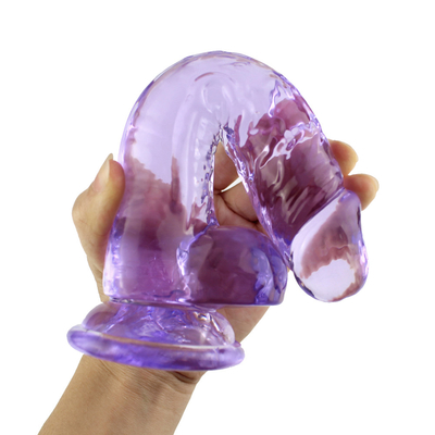 Bâtons transparents de phallus de Crystal Realistic Dildo Sex Toy pour des femmes