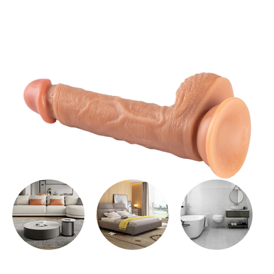 Gros, doux, long, dur, flexible, en silicone, dildo, en silicone, énorme, réaliste, poussant