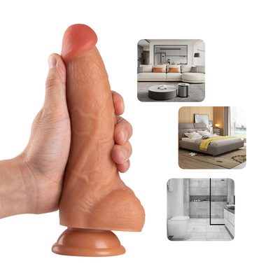 8,5 pouces réaliste gode PVC corps jouet sexuel sûr forte ventouse ultra doux