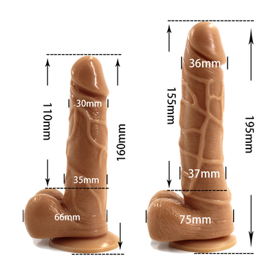 Vente à chaud Style classique 7 pouces TPE Realiste Dildo Adult Sex Toys pour les femmes