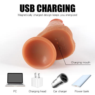Commande à distance Poussant Dildo Vibrator en gros Jouet sexuel Corps Vibration sûre Rotation Realiste Dildo pour les femmes et les hommes