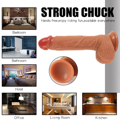 Commande à distance Poussant Dildo Vibrator en gros Jouet sexuel Corps Vibration sûre Rotation Realiste Dildo pour les femmes et les hommes