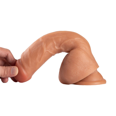 9' de pouces médical PVC réaliste Dildos doux avec tasse d'aspiration grosse grosse bite pour les femmes Cyber peau tasse d'aspiration pénis
