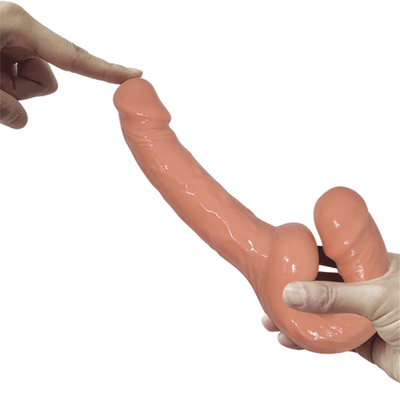 Vibrateur de dildo classique sans bretelles pour couples, strapon pour lesbiennes, chargeur USB à double tête, vibrateur pour adultes