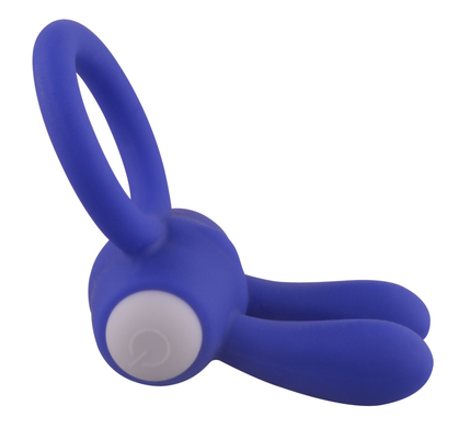 Anneau de coq de lapin Vibrateur Penis Anneau avec des perles pour stimulation supplémentaire