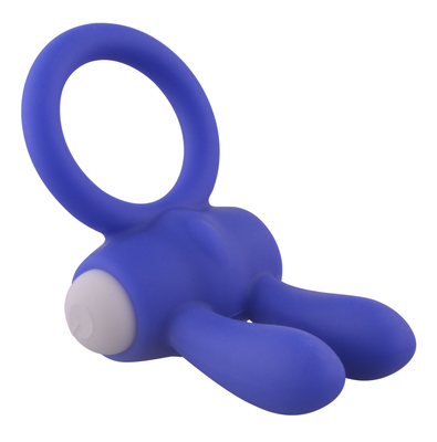 Anneau de coq de lapin Vibrateur Penis Anneau avec des perles pour stimulation supplémentaire
