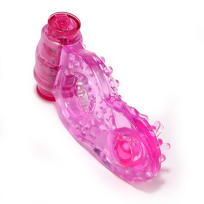 Cock Ring Vibrator Penis Ring avec des perles pour une stimulation supplémentaire