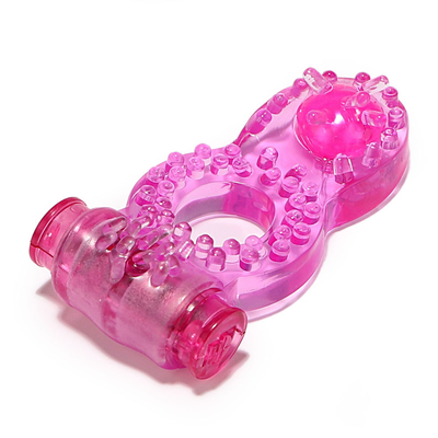 Cock Ring Vibrator Penis Ring avec des perles pour une stimulation supplémentaire