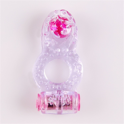 Cock Ring Vibrator Penis Ring avec des perles pour une stimulation supplémentaire