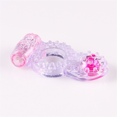 Cock Ring Vibrator Penis Ring avec des perles pour une stimulation supplémentaire