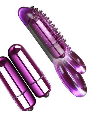 Double moteur doigt mini vibrateur clitoridienne anal chatte femmes adultes couple doigt vibrateur