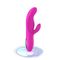 Double vibrateur de chauffage de godemiché de silicone pour le clitoris de tache de la femme G stimuler les jouets adultes de sexe