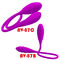 Vibrateur clitoridien rechargeable de doubles des vibrateurs 6 de Multi-vitesses de point G oeufs anaux de vibrateur pour des couples