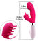 Vibrateur oral imperméable de Clit du plus nouveau de 10 vitesses G vibrateur barbelé de tache pour des femmes