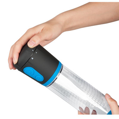 Le sexe masculin automatique de supplément de pompe d'élargissement joue transparent imperméable de 100%