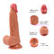 Godemiché de peau de Toy Realistic Rubber Penis Real de sexe de godemiché de couleur de chair imperméable