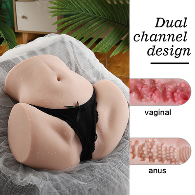 Le sexe sexy de la masturbation 3D joue la poupée molle de sexe de bande de grand bout dodu d'âne réaliste