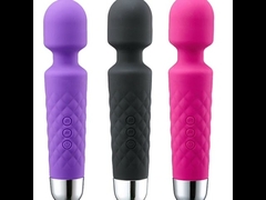Masseur personnel rechargeable – Vibration puissante à plusieurs vitesses – Silencieux – Étanche – Pour soulager les tensions musculaires du cou, du dos, des épaules, des jambes et des pieds – Noir