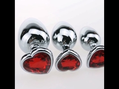 Jouets de luxe en métal pour entraîneur Anal en forme de cœur, Kit de plug anal S&M pour adultes, plug anal gay, femme et homme, cadeaux sexuels, choses pour couples débutants